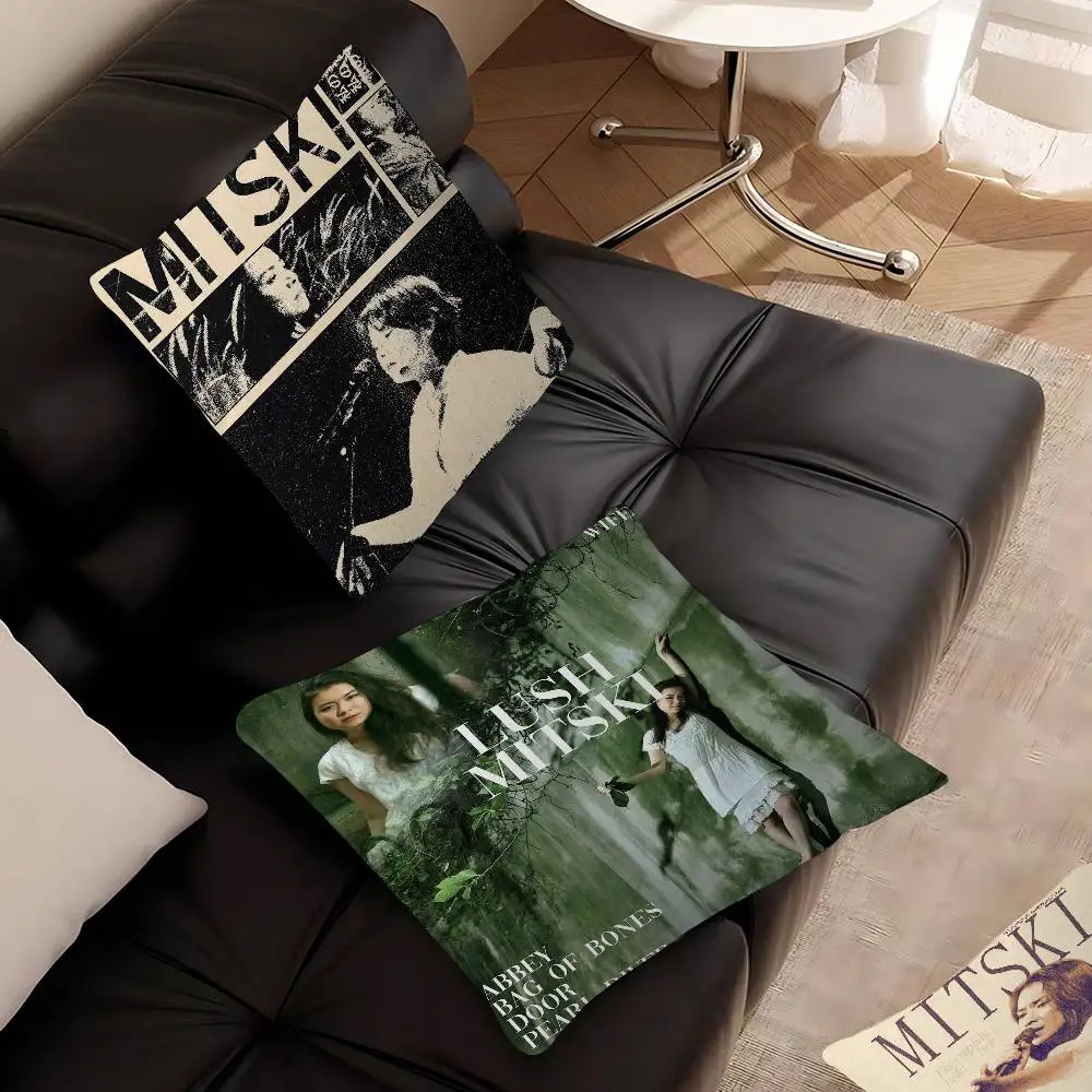 M-Mitski Pillow Anime Pillow Sofa Bed Head Pillow Cover Cushion Cover 45x45 cm Fashion