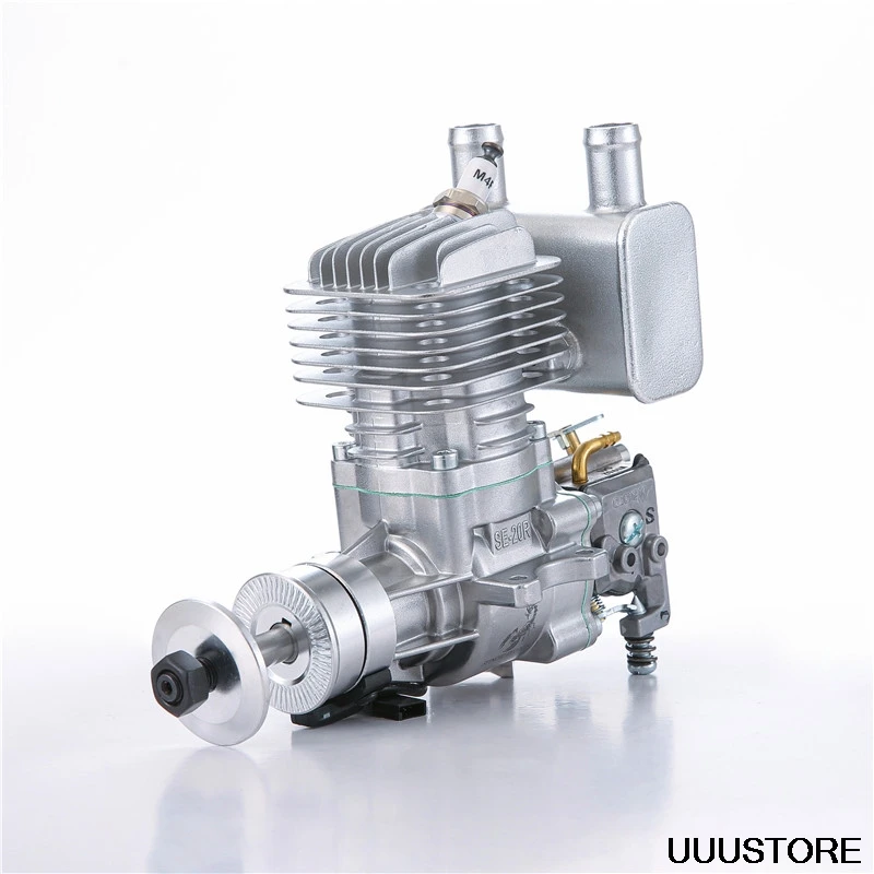 Stinger RCGF 20CC RE Engine 2 Cycle Piston Value Type 6-14V 1500-105000rpm Support 14/15/16/17 inch Prop for Airplane