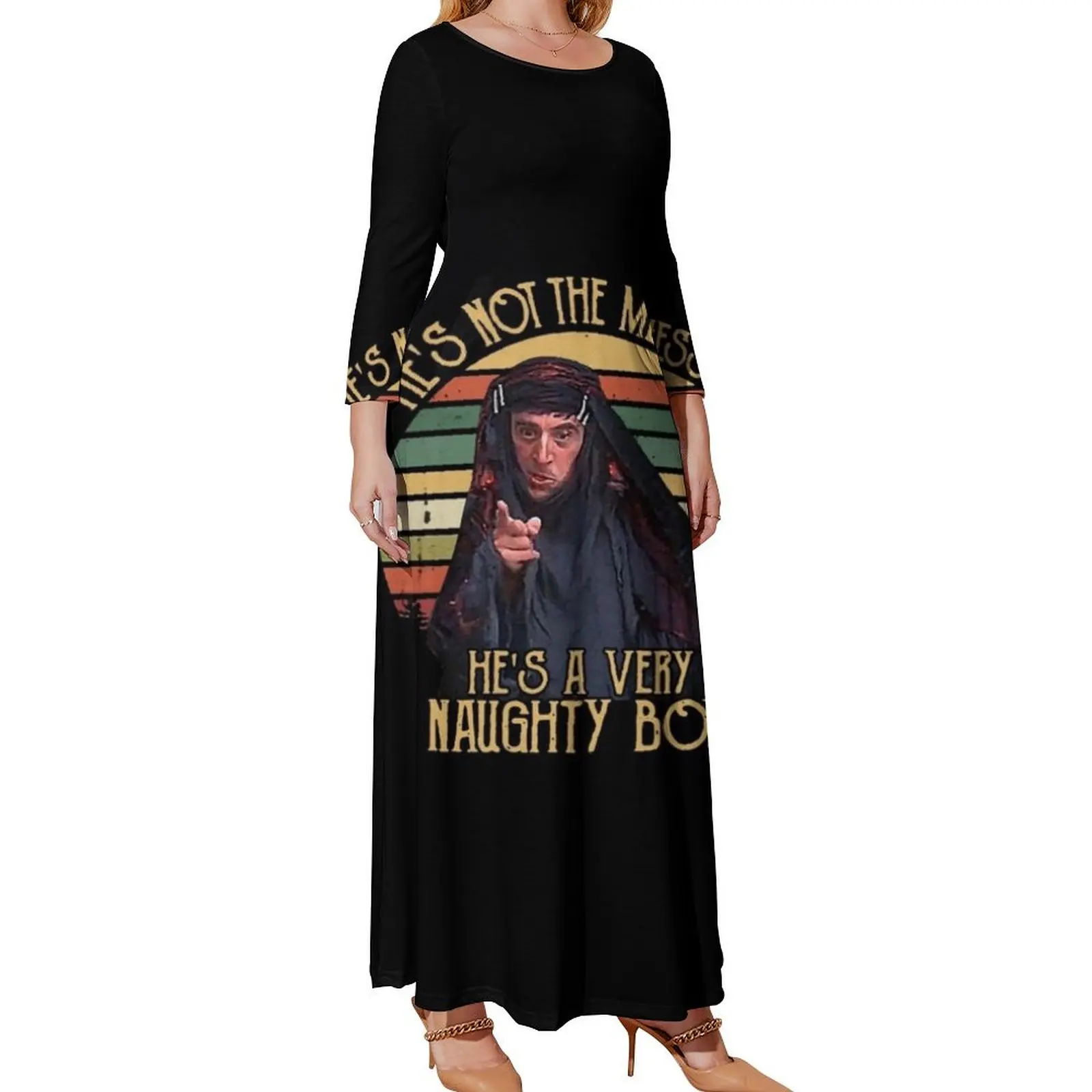 

He_s Not The Messiah He_s A Very Naughty Boy Vintage Long Sleeved Dress summer dresses womens 2024 Dress for girls