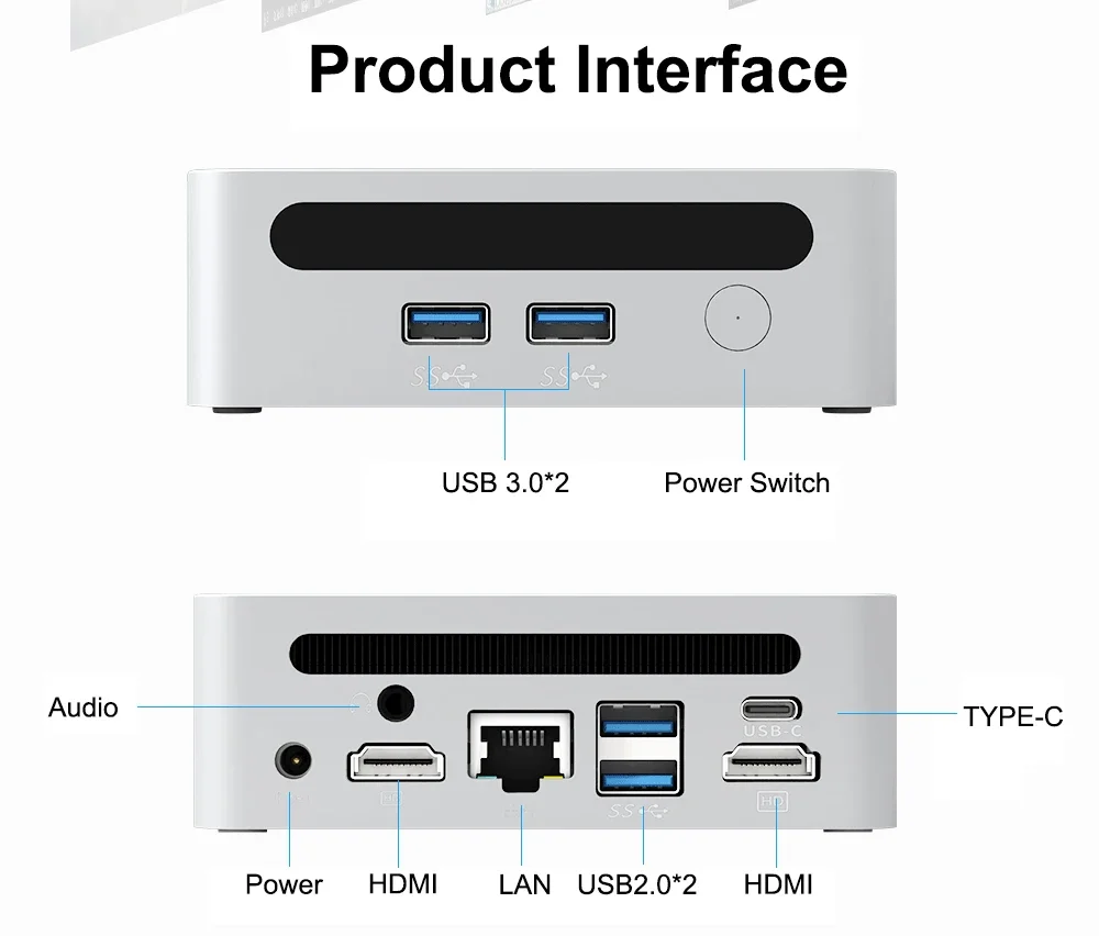 SZBOX MINI PC Windows 11 Pro Ryzen 7 5800H/5825U/4800H/Ryzen 3 7330U MINI PC DDR4 M.2 SSD WIFI6 BT5.2 Desktop MINI PC