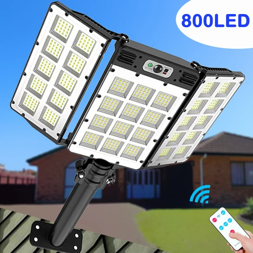 Potentes luces LED solares para exteriores, iluminación de jardín con Sensor de movimiento, luz de pared para patio de casa, lámpara de calle impermeable