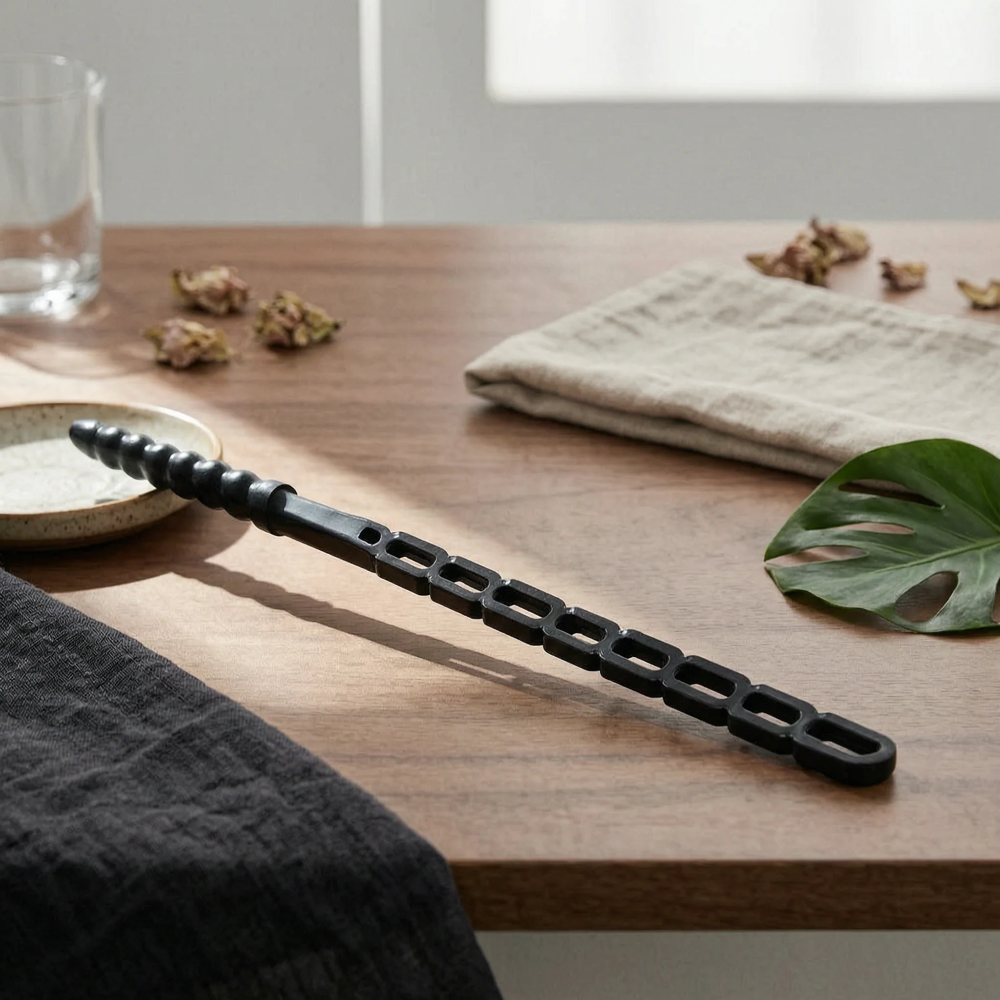 Whip with Textured Grip Compact Riding Whip with Hanging Hole Training Crop Non-Slip Riding Crop with Double Flapper Sturdy