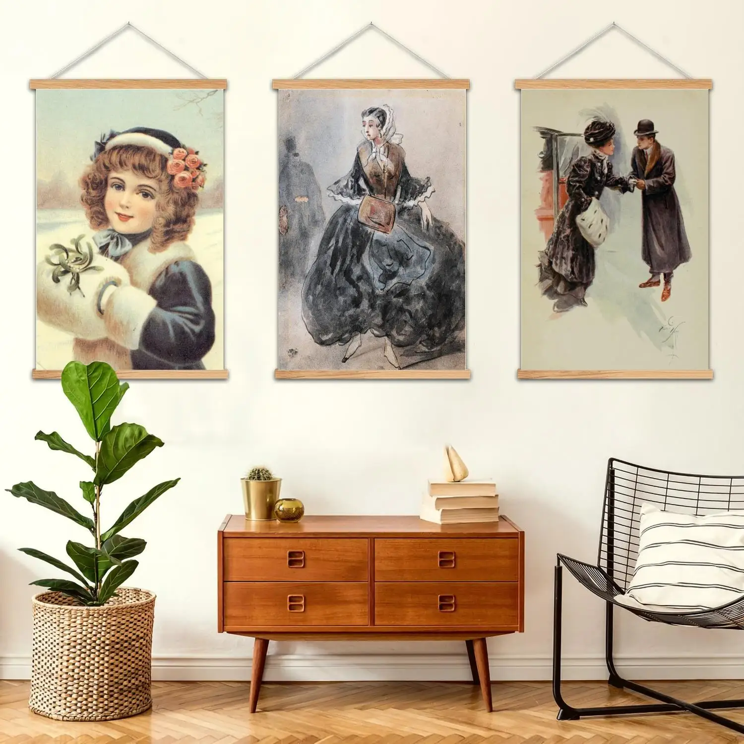 The Muffs Framed Wall Painting Canvas Art Poster, Wall Art,  Modern Family, Bedroom Decor, Posters,Decorative painting