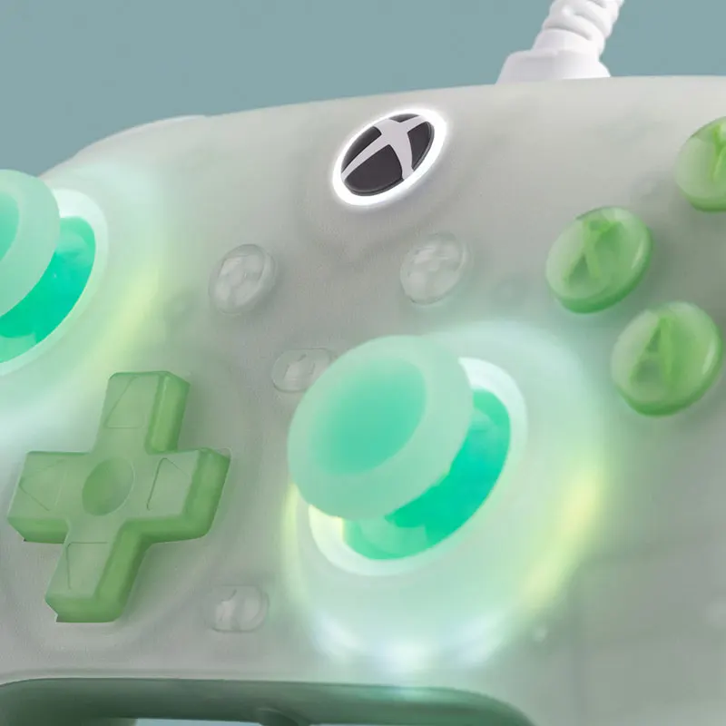 وحدة تحكم سلكية صغيرة 8BitDo Ultimate لأجهزة Xbox مع حلقة حريق بإضاءة RGB وعصي تحكم بتأثير القاعة ومشغلات، لنظام التشغيل Windows 11
