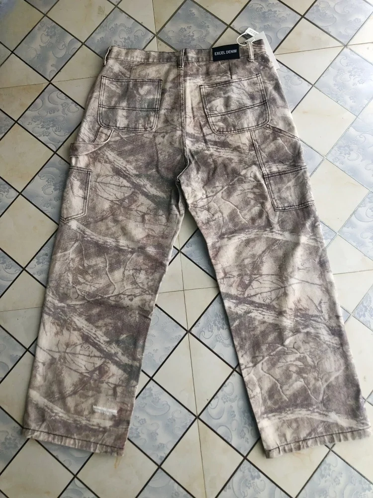 2025 Trashy Y2K 2000S Streetwear Vintage Grau Baggy Zerrissene Jeans Hosen Für Männer Kleidung Hip Hop Lange Hosen Pantalones hombre – Detail 13
