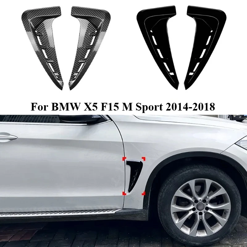 Car Front Side Fender Trim For BMW X5 F15 M Sport 2014-2018 Splitter Spoiler Cover Exterior Tuning Car Accessories