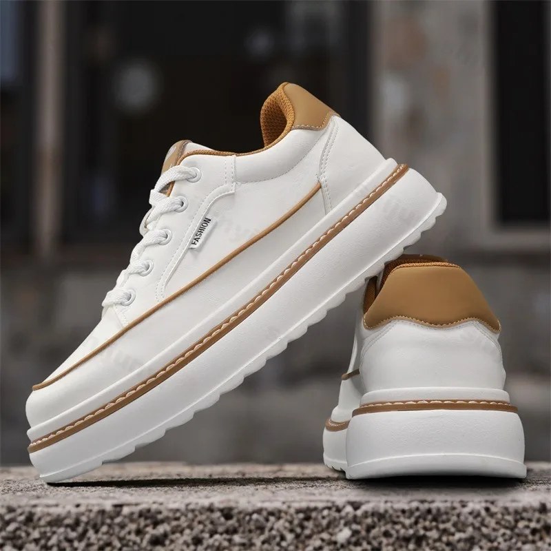 

Модная тенденция, низкие повседневные спортивные туфли для мужчин, осень 202, нишевый дизайн, универсальные удобные кроссовки на платформе с цветными блоками