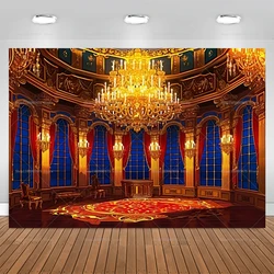 Palace Castle Backdrop Girl Birthday Party Background Decoration Photo Booth Banner Props