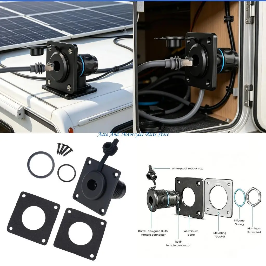 P9FD Universal Waterproof Ethernet Wall Plate Stable Connection for Satellite Gen3