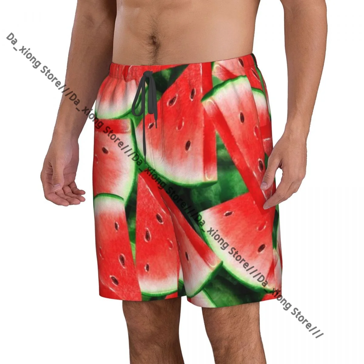 Man Swimwear Watermelons Pattern Swim Shorts Trunks Beach Board Shorts Swimming Swimsuits