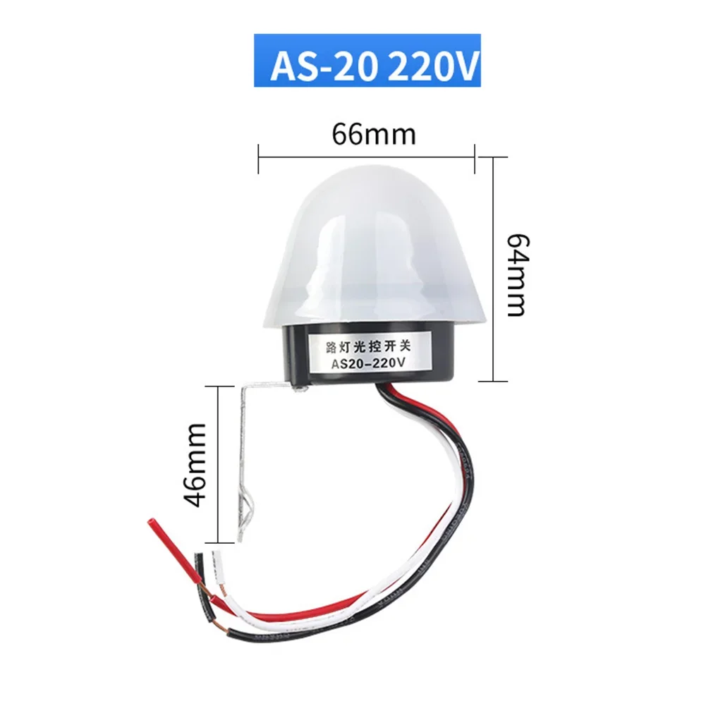 Automatic Light Control Switch Automatic On Off Photocell Sensor Automatic Light Control Built-in Photodetector