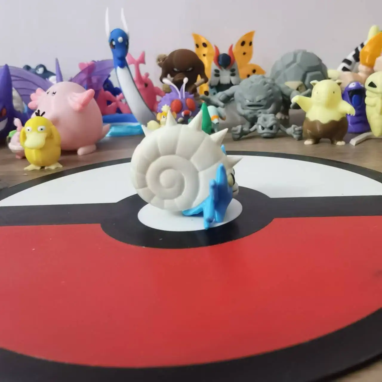 อะนิเมะใหม่ Omastar Omanyte ตัวเลข Poliwhirl Poliwrath สัดส่วน World 1:20 Diy 3d การพิมพ์การ์ตูนเดสก์ท็อปรุ่นของเล่นเด็กของขวัญ