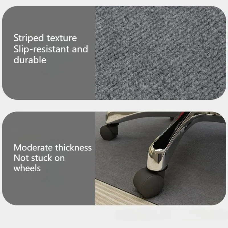 Non Slip Self Adhesive Desk Chair Mat for Hardwood Floors Office Gaming Chair and Swivel Floor Protector Mat Home Rug Decor