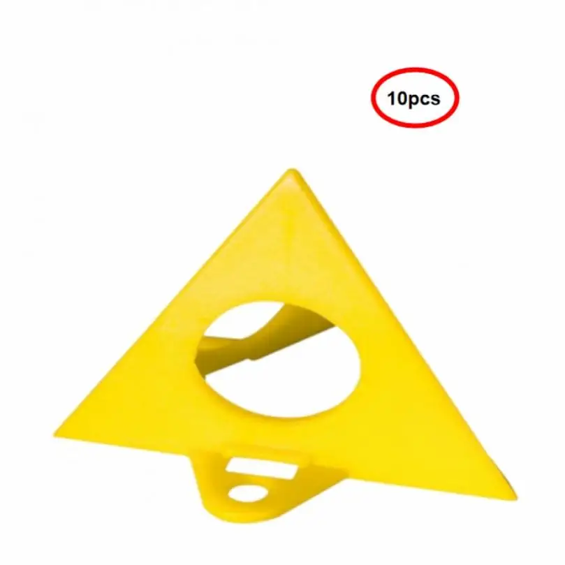 

10pcs Portable Triangle Paint Pads Feet Set Triangle Plastic Foot Bracket Tool for Woodworking Carpenter Paint Pads