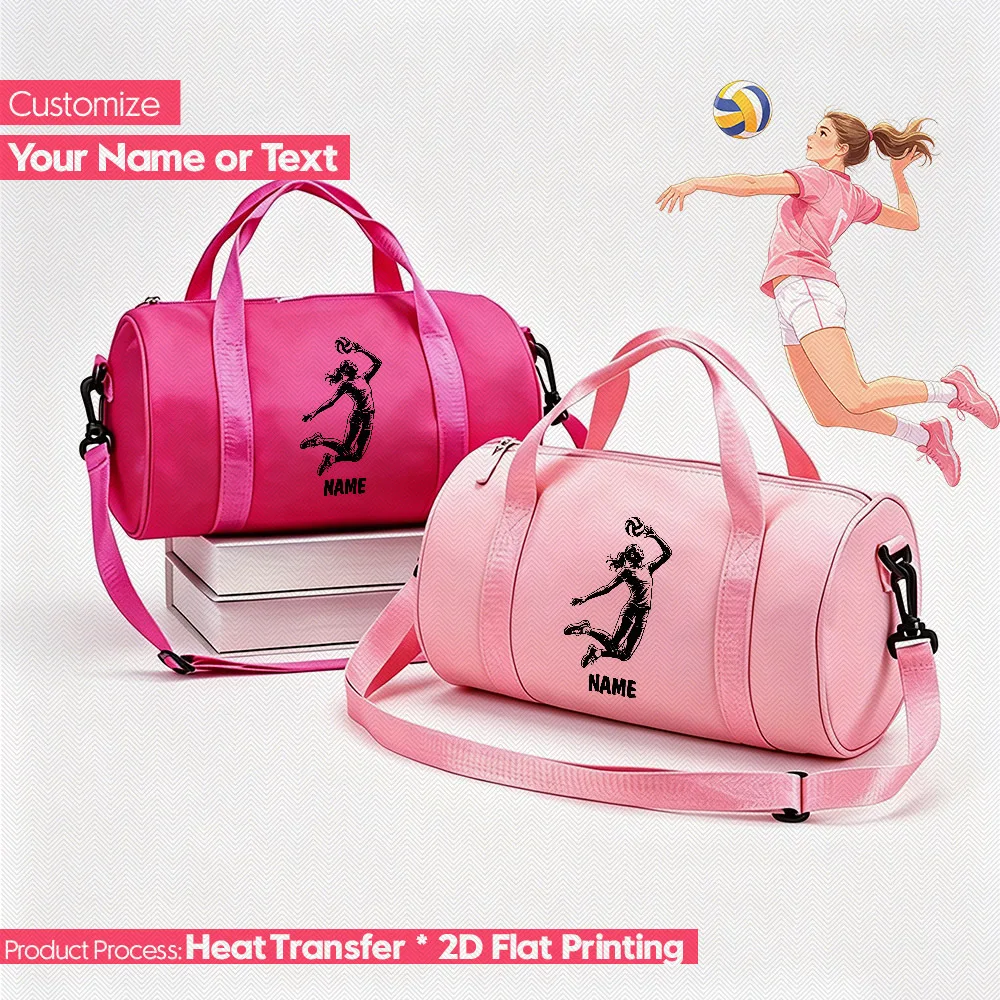 Personalized Name/Text Volleyball Bag - Custom Name/Number/ Duffle Suitable for Sports Travel, Large-Capacity Lightweight