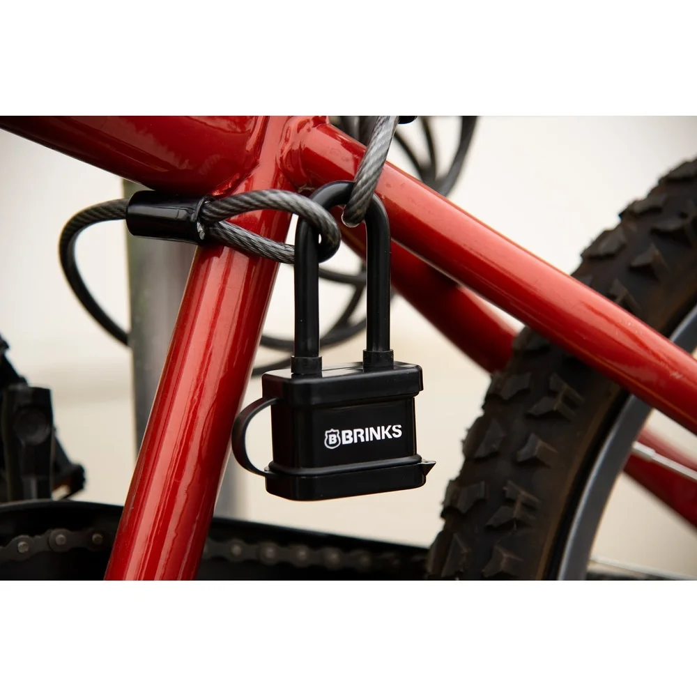 قفل بمفتاح فولاذي مصفح مقاوم للطقس 40 مم، مقاوم للبروج، 2 بوصة، آلية قفل رافعة مزدوجة تتضمن 2