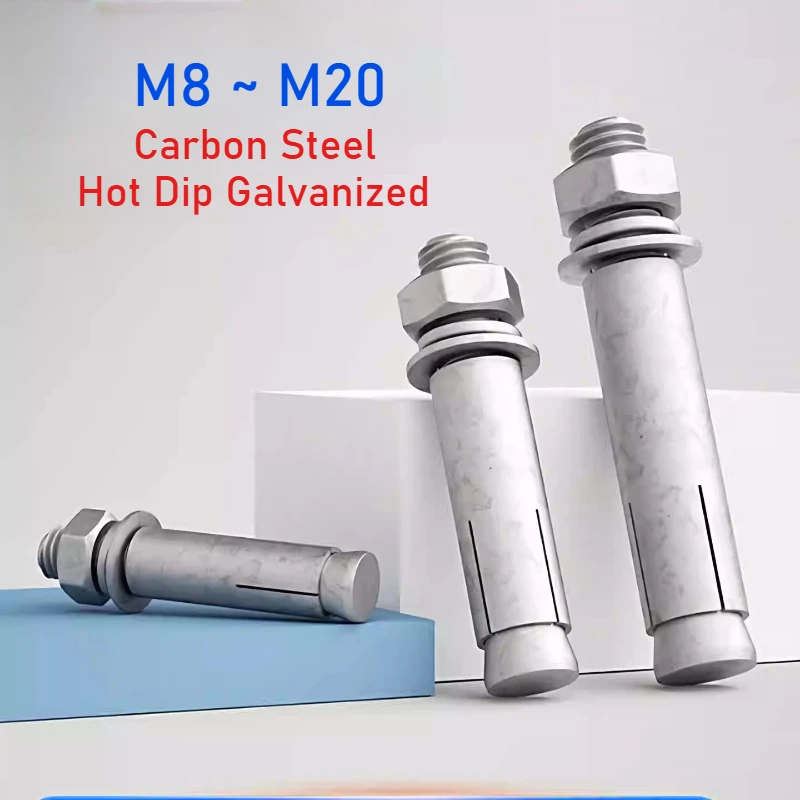 M8~M20 Hot Dip Galvanized Expansion Screws/National Standard Expansion Bolts/Explosion-Proof Screws Length 60~200mm