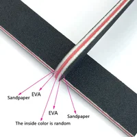 5pcs/10pcs Nailfile Professional Nail Buffer Black Sandpaper Strong Straight Lime Angle 100/180 Buffing Sanding Files 5