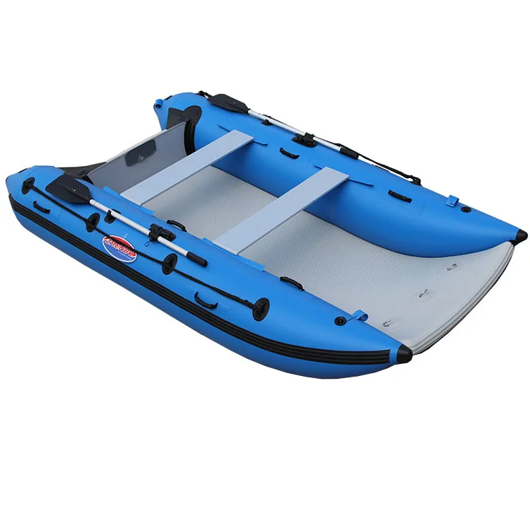 Folding High Speed Catamaran Inflatable Vessel CE Certified Portable Rubber Boat For Outdoor Water Sports