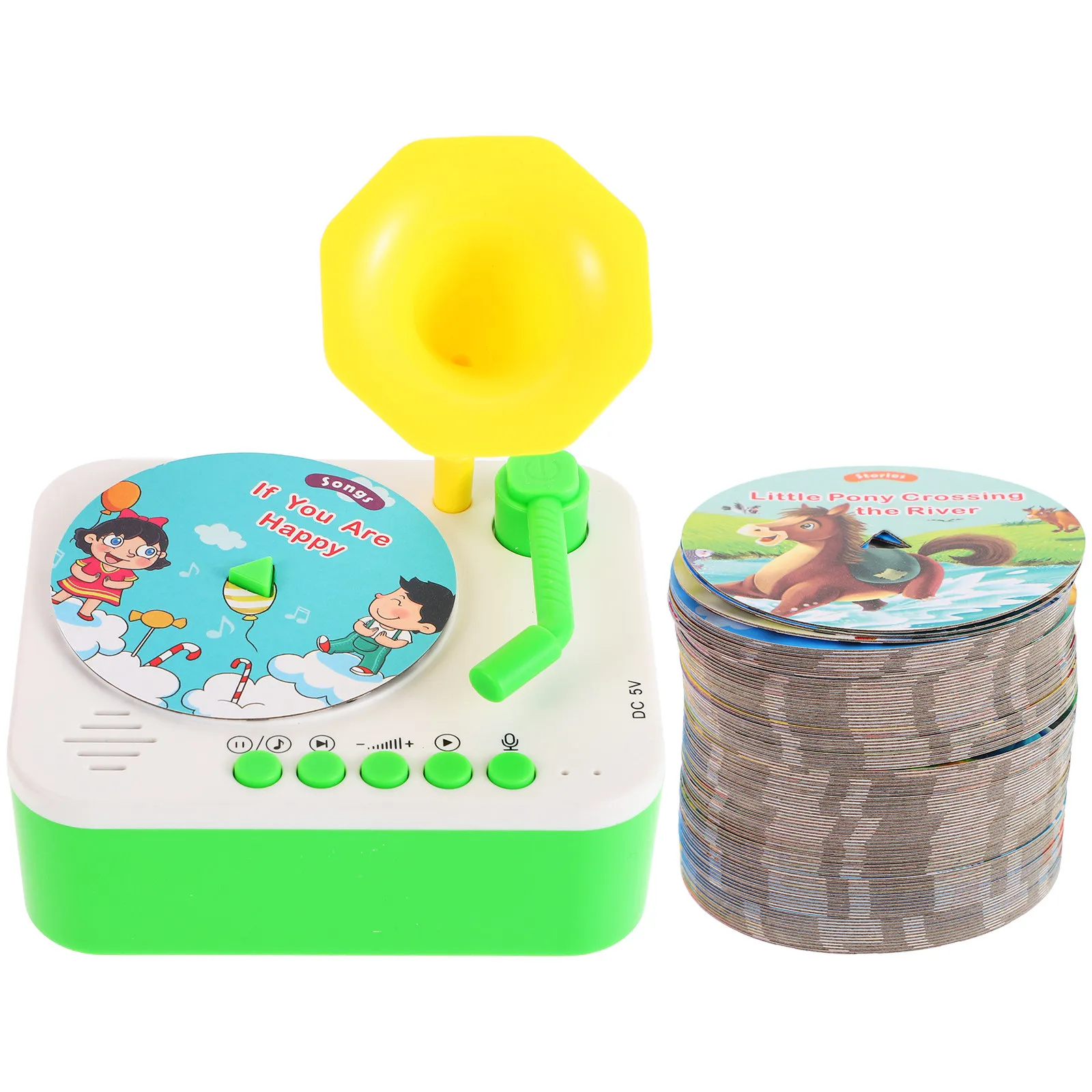 giocattoli-per-bambini-grammofono-cartoon-per-l'ascolto-musicale-in-infanzia-giocattolo-per-bambini-con-carte