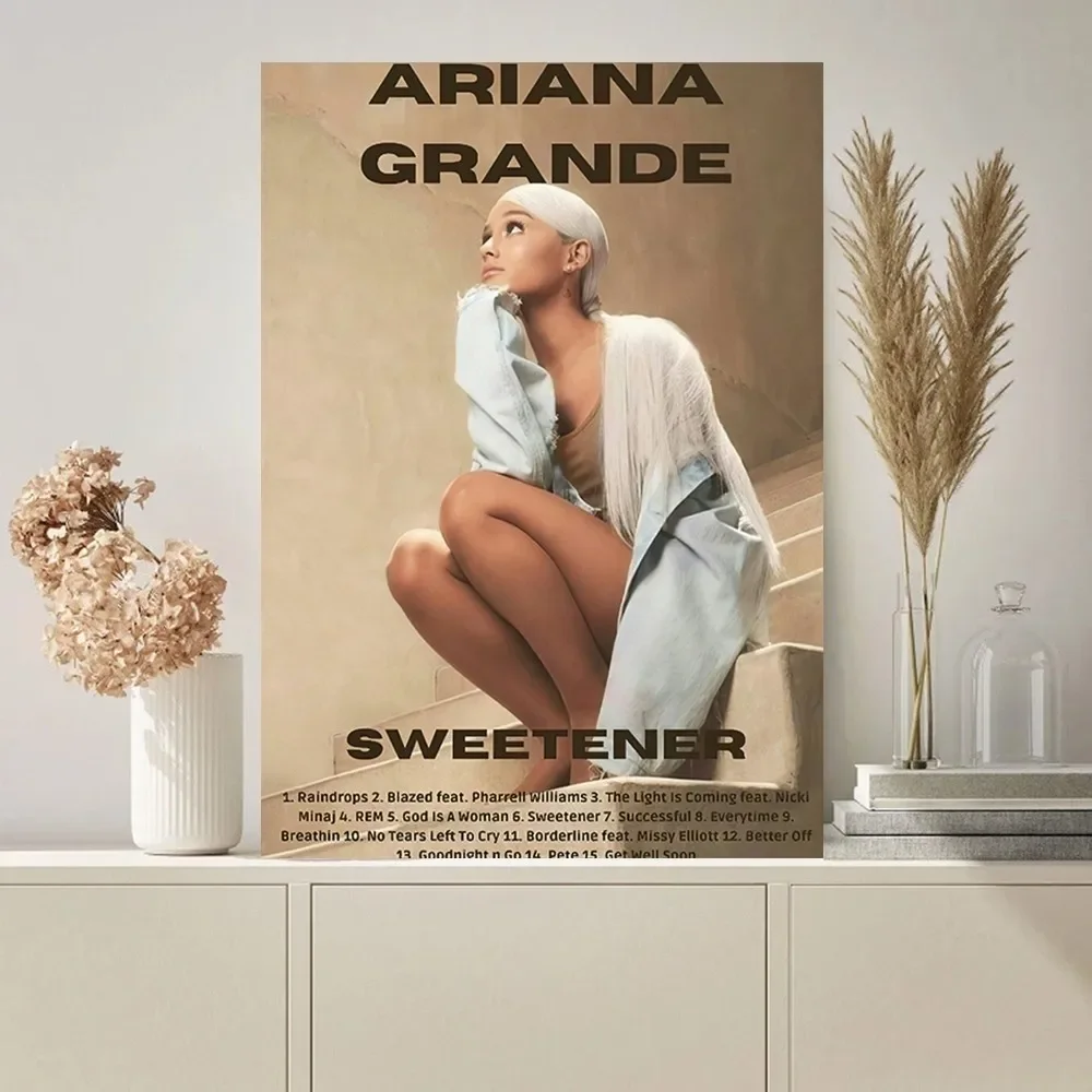 Singer A-Ariana G-Grande Poster Paintings on The Wall Picture for Living Room Interior Painting Room Decoration