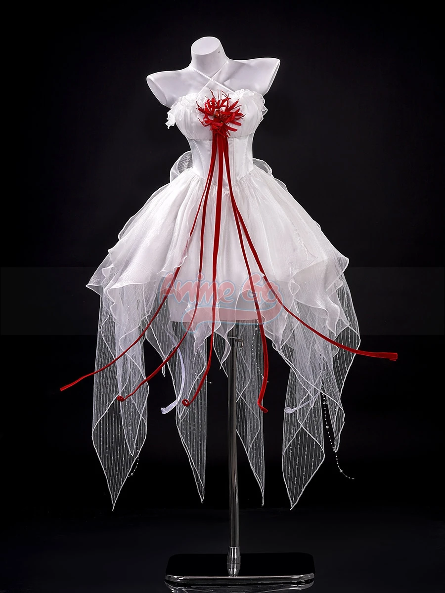 

Phrolova Cosplay Game Wuthering Waves Costume Women White Gown Dress for Halloween Party