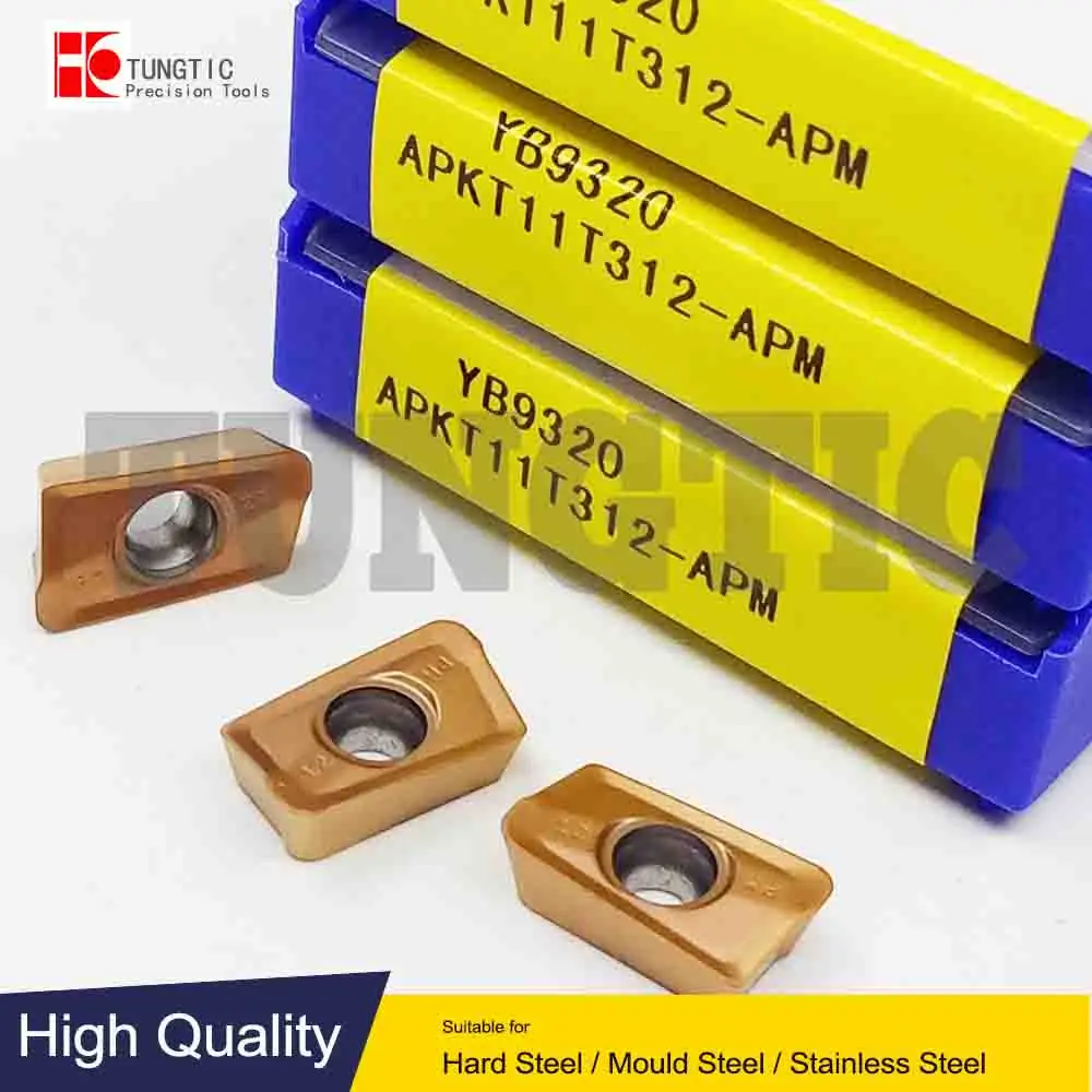 

APKT11T312-APM YB9320 Milling Cutter CNC Tools Insert Lathe Machining Tools Lathe Cutting Tool Metal Turning Tools APKT 11T312