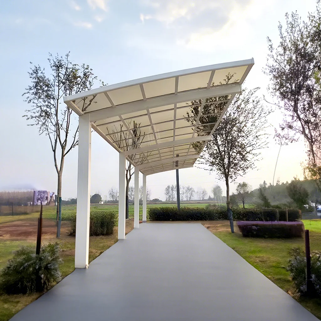 Powder Coating Outdoor Aluminum Alloy Rainproof Material Car Shelter Durable Car Parking Easy To Assemble Modern Carport