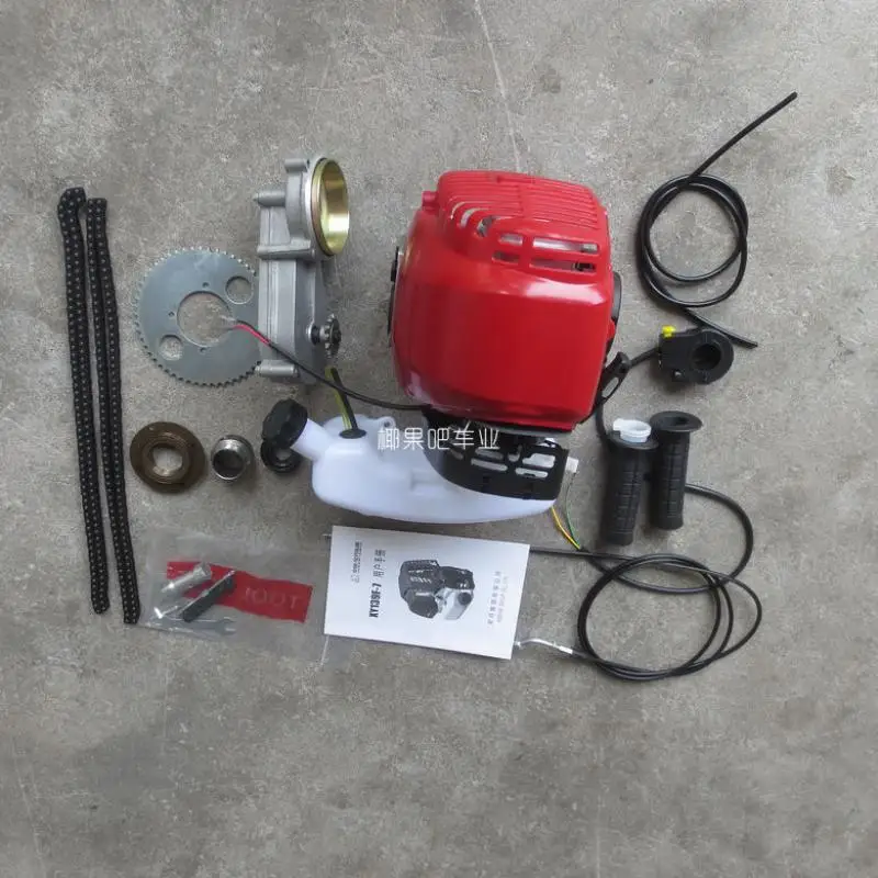 

49CC Bike 4 Stroke Gas Engine Motor Kit Diy Motorized Bicycle Gas Motorized Cycle Bike Bicycle Set T8F Chain