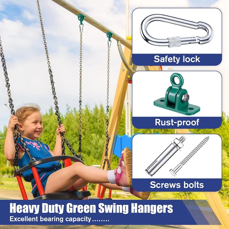 Wooden Concrete Swing Hook Set Expansion Bolts For Porch Playground