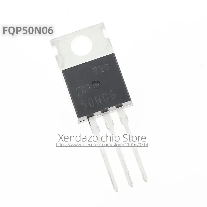 10pcs/lot FQP50N06 FQP 50N06 TO-220 package Original genuine MOS field-effect transistor