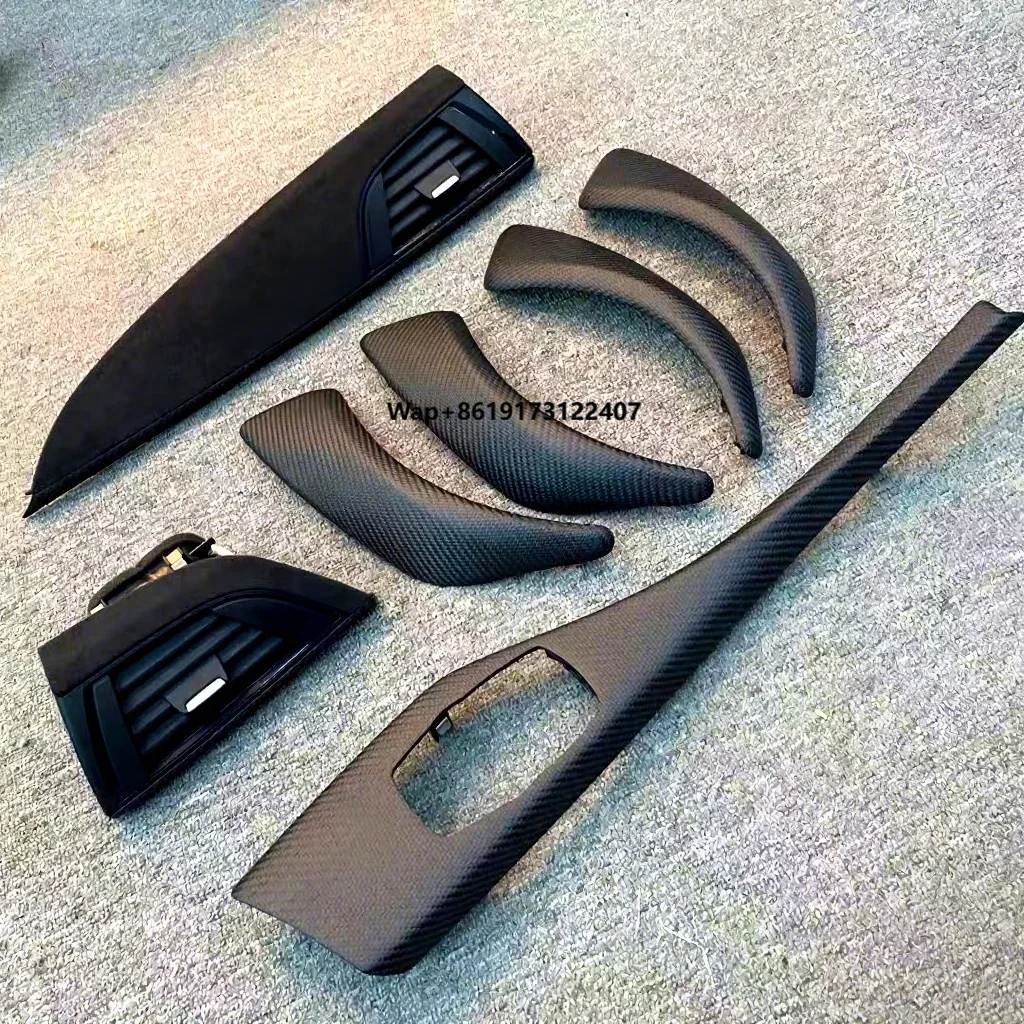 

Real Dry Stainless Steel for 1/2 Series F20 F21 F22 F23 2012-2018 Full Set Gear Shift Panel Multimedia Trim Cover Interior