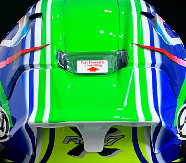 For ARAI nakano04 RX7X RX-7X RX7V EVO Chaser-X CORSAIR-X Motorcycle Rear Trim Helmet Spoiler Helmet Spoiler Accessories
