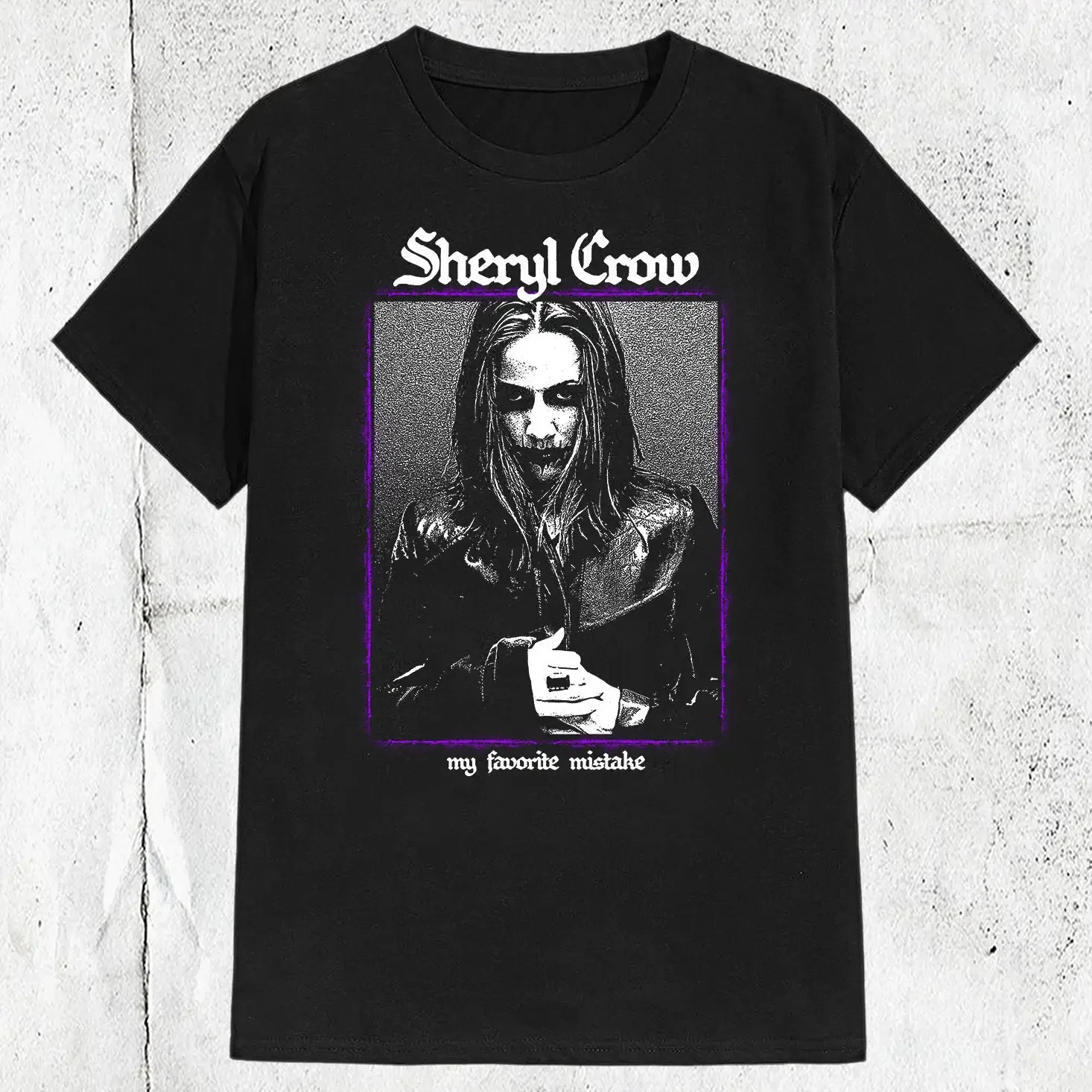 Vintage Sheryl Crow Singer Metal Style T shirt
