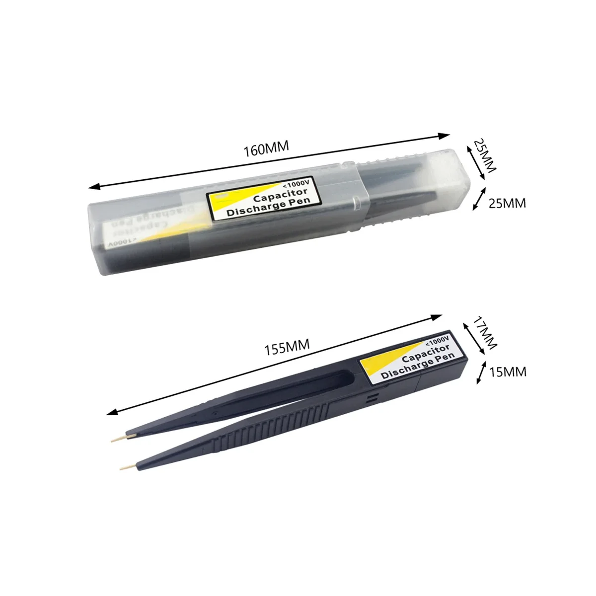 Imagem -03 - Caneta de Descarga de Capacitor de Alta Tensão Ferramenta de Descarga Rápida Sparkpen Digital Reparos Eletrônicos Descarregador 1000v 1pc