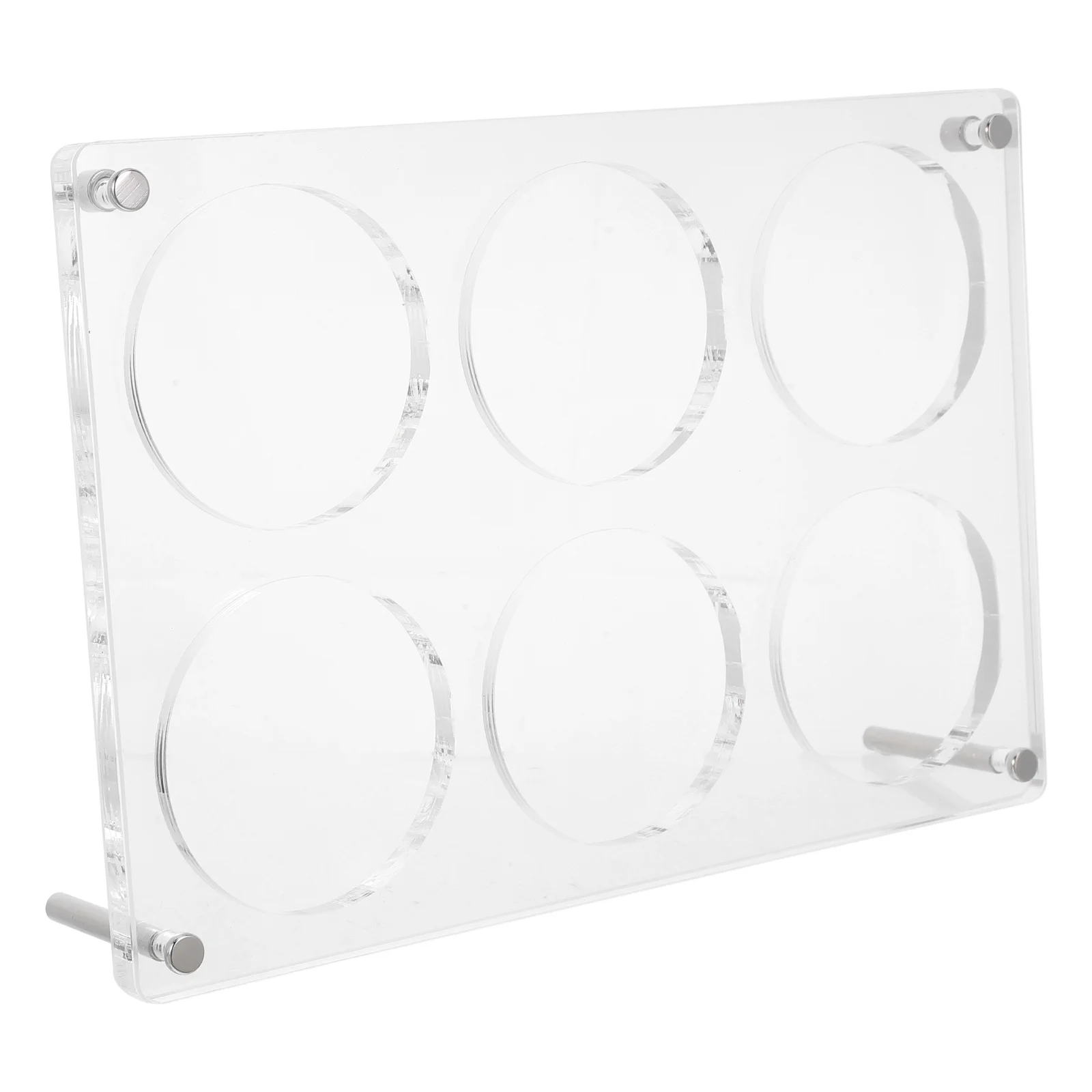 

Acrylic Card Collection Display Stand 6 Slots 9.24x6.29x0.43 Inch Transparent Holder for Trading Cards Sports Cards Badge Photos