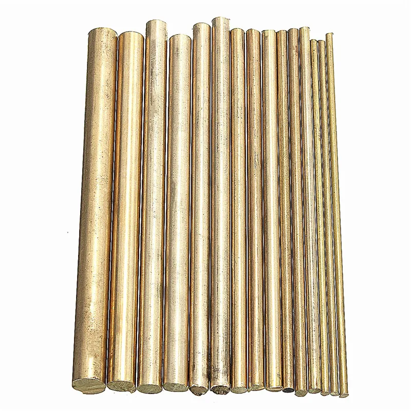 15pcs 2-8mm OD Brass Rod Brass Bar length 100mm customize service DIY accessories rivet knife decoration handle brass round bar