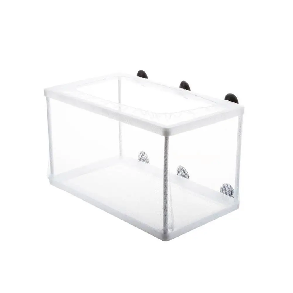 Aquarium Isolation Box Fish Isolation Net Hatching With Breeding Box Net Suction Young Dense Fish Cups Breeding A5z4
