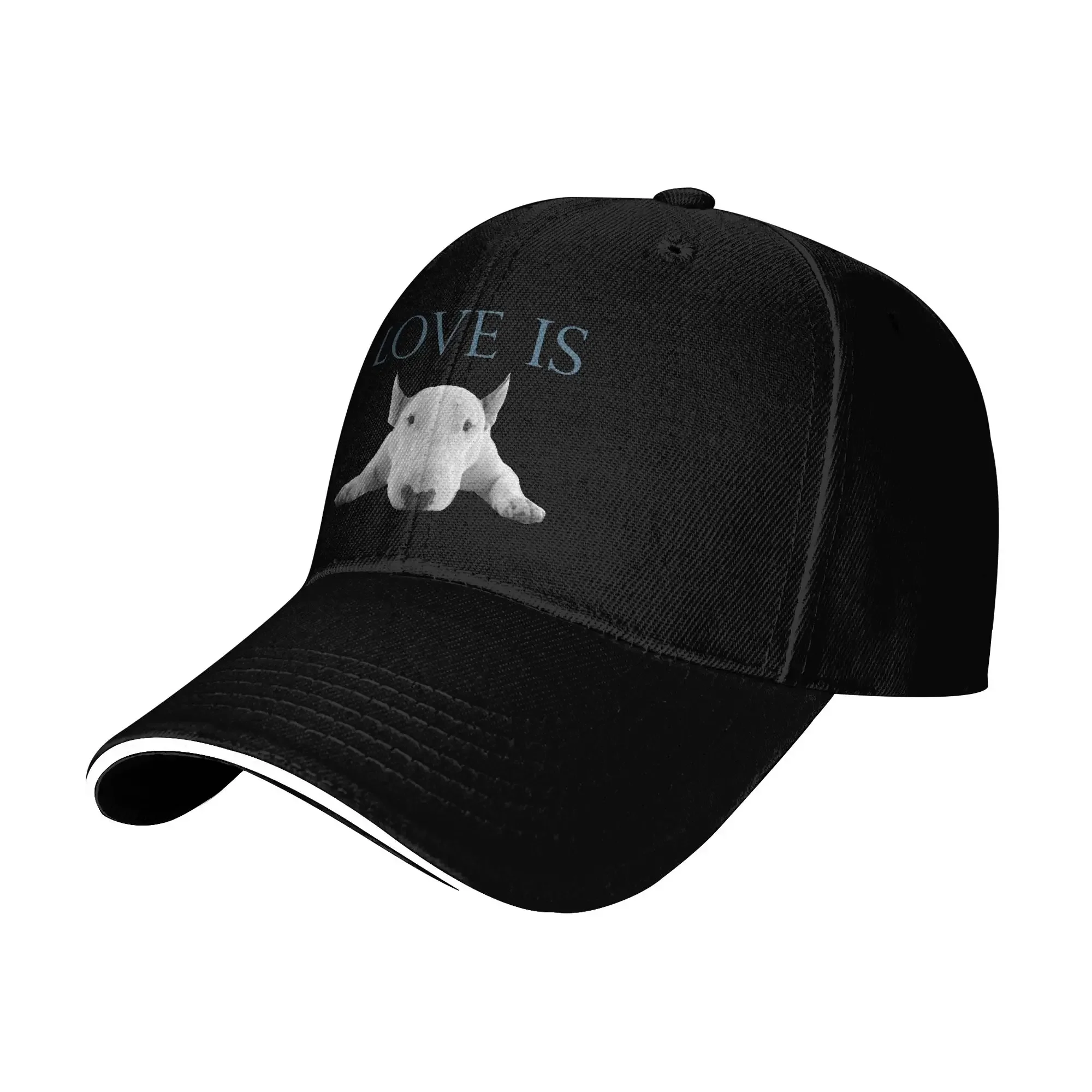 Love Is Bull Terrier Baseball Cap 2