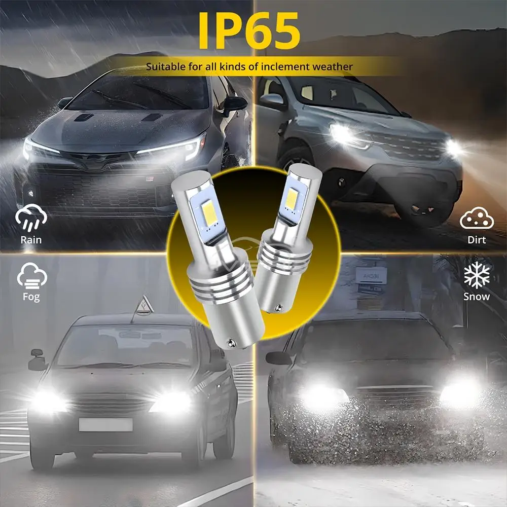 1 PC Universal คุณภาพสูงรถ LED CSP 3570 MINI 1156/1157 ไฟเลี้ยววันไฟรถยนต์ Floodlights ไฟหน้าหลอดไฟเบรค