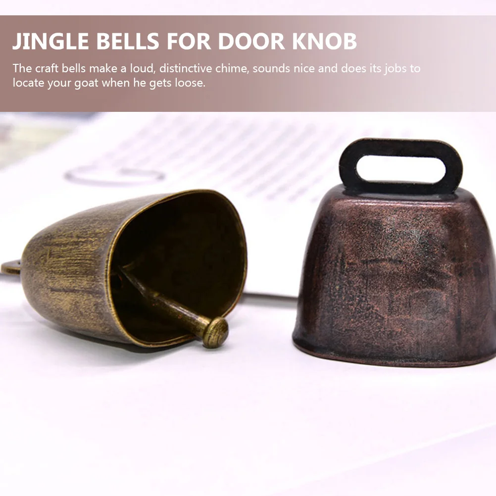 

18pcs Metal Sheep Bells Vintage Decor Copper Cowbells For Sporting Events DIY Cow Bell Accessories H made Supplies
