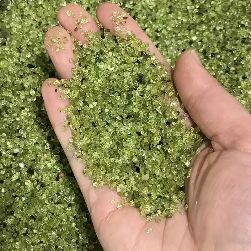 الزبرجد الطبيعي الكوارتز أوليفين الأخضر كريستال روك رقاقة الحصى الخام الأحجار الكريمة الصناعية DIY بها بنفسك الملحقات والحرف اليدوية وحديقة دي #5
