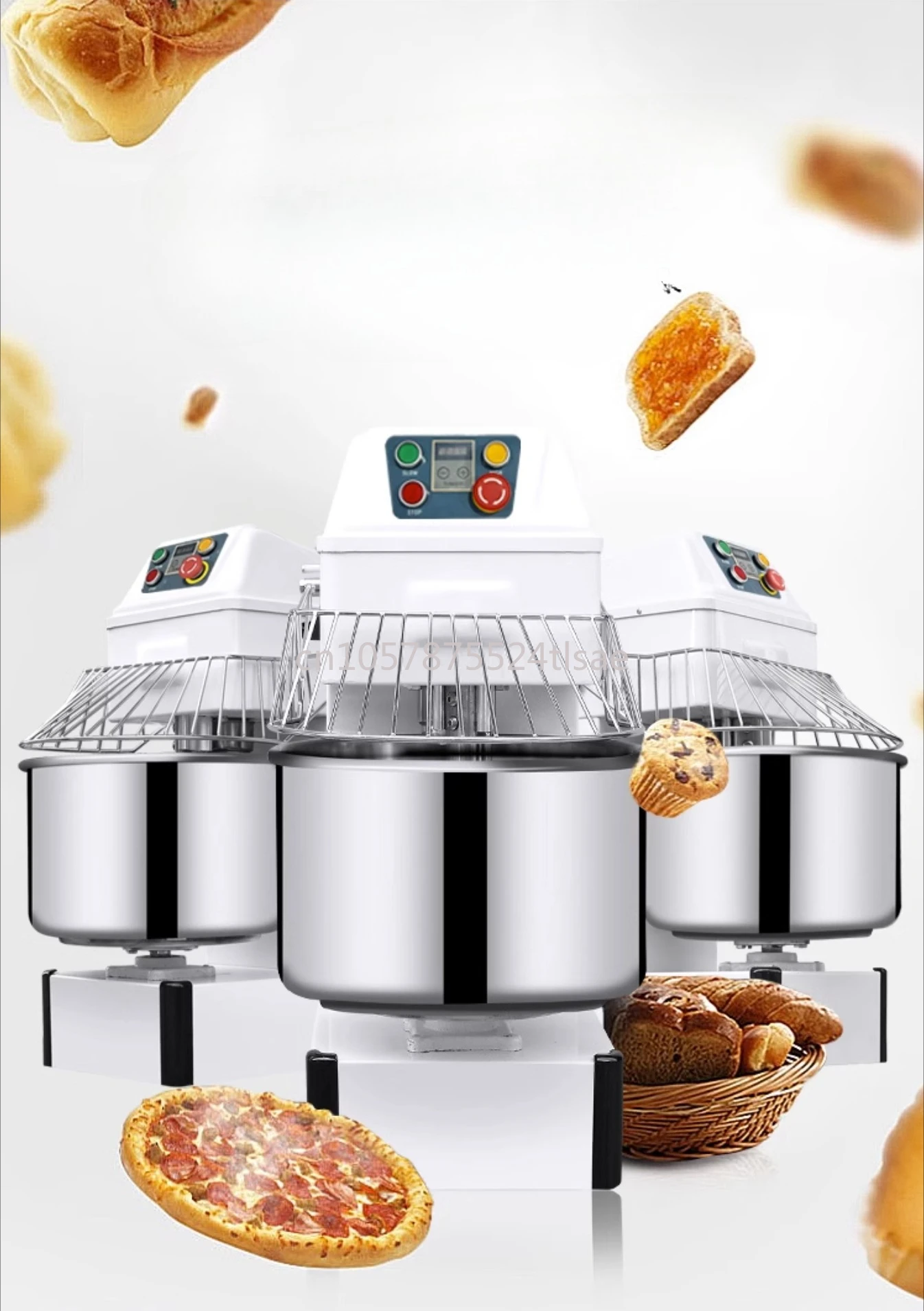 

Bakery and Flour Mill Cooking Equipment High-Capacity Double Action Dough Mixer Oven Fast Strong Flour Mixer with Motor