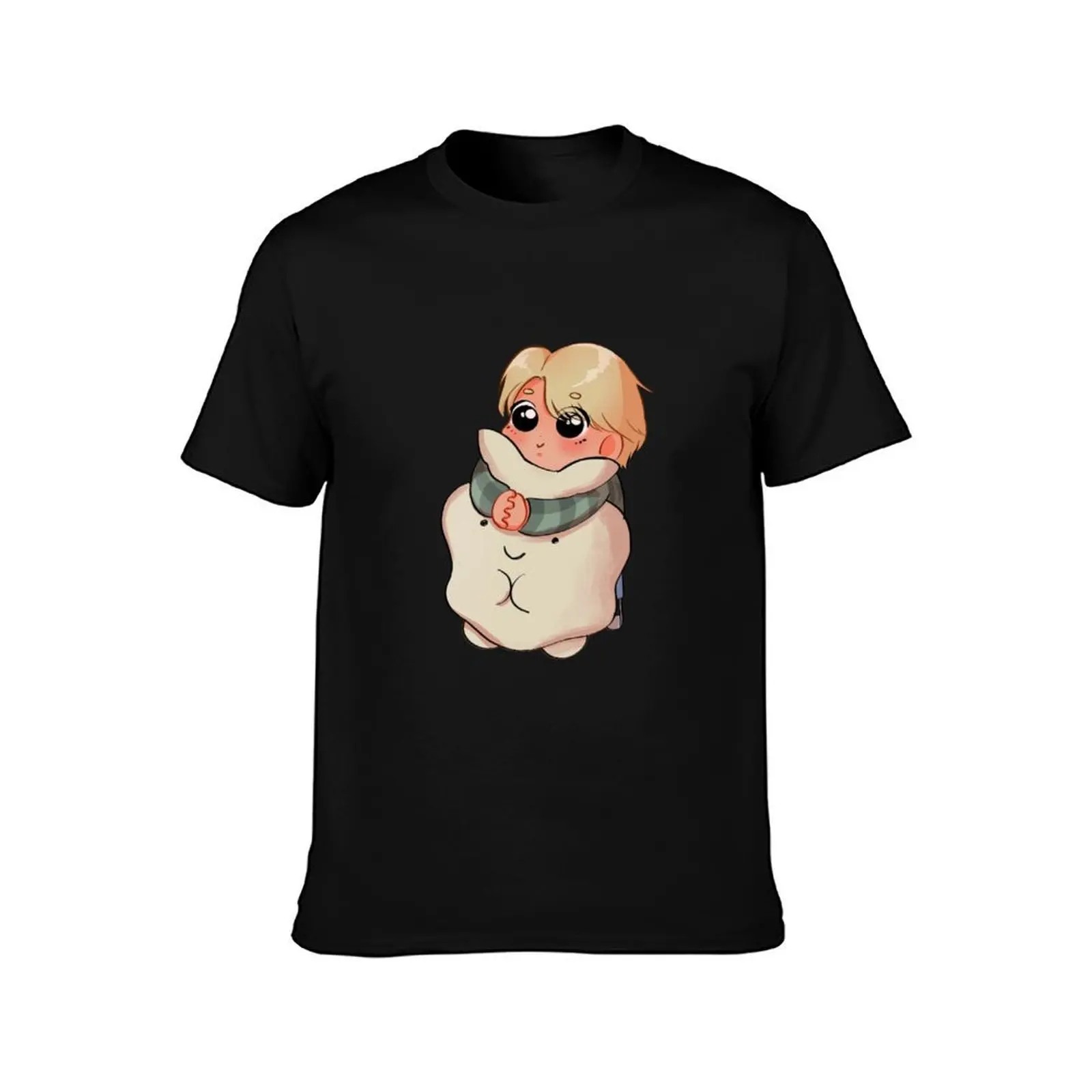 Popcorn Jinki SHINee T-Shirt, Summer Casual Cotton Tee, Oversized Streetwear Tops, Vintage Graphic Print, Loose Fit Short Sleeve