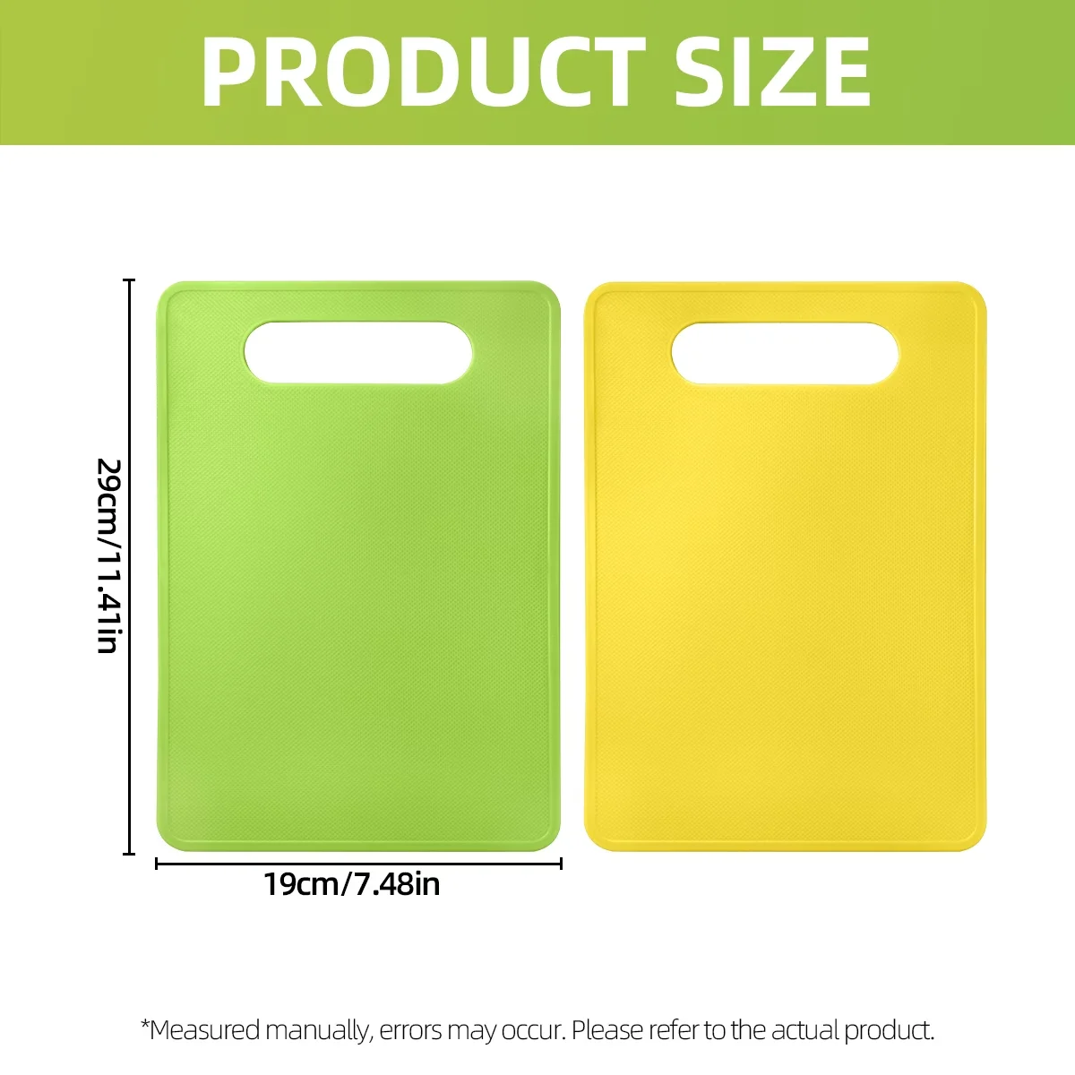 1Pcs Food‑Safe Plastic Kitchen Cutting Board,Non Slip Chopping Board For Vegetables Meat Cheese,Household Kitchen Tool Accessory