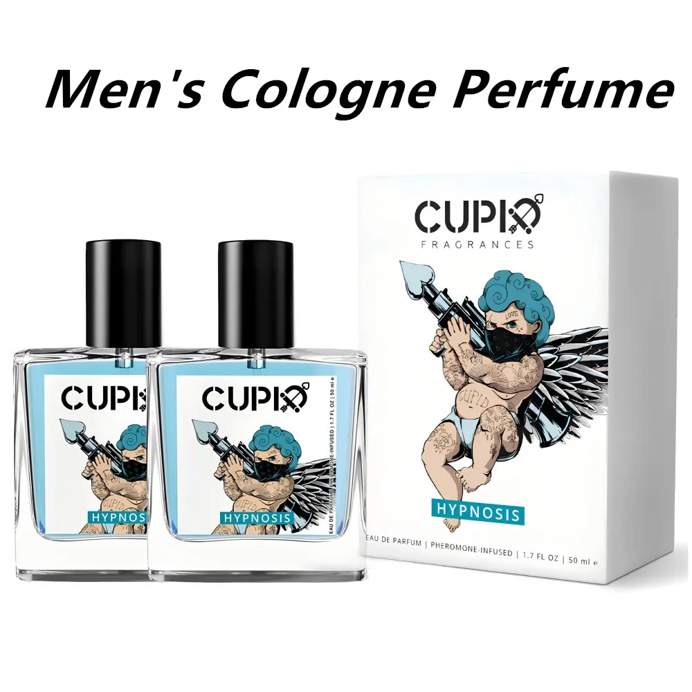 2 Sets Men's Cologne Perfume Cupid Fragrance Style Gentleman Classic Long Lasting Fresh Charm 50ml- Ideal gift