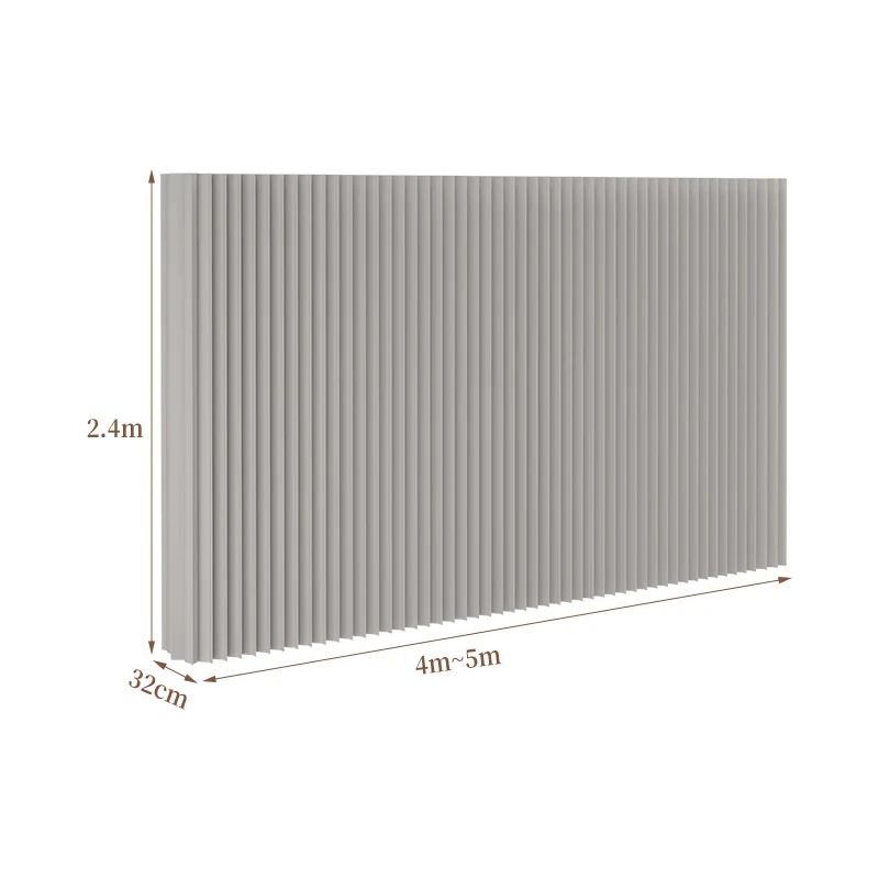 32cm thick foldable paper screen partition, beauty salon partition, fence wall, room divider, home decoration item