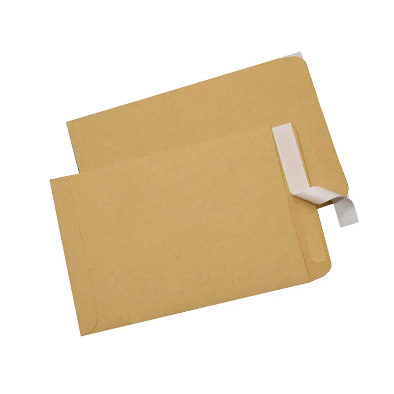 200Pcs 32.4x22.9cm Vintage Envelope Spot Self adhesive Sealing Package Paper Bag Kraft Paper Envelope Bag Document Letter bags