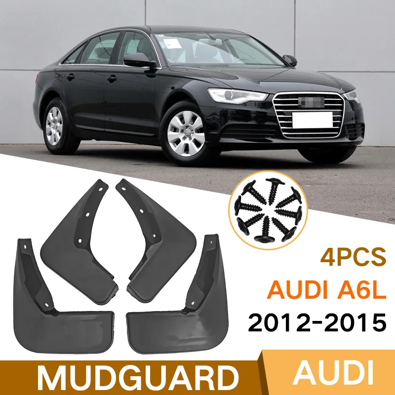 

For Audi A6L 2012-2015 black car mudguard Reduce dust Resist tire dirt car accessories tools