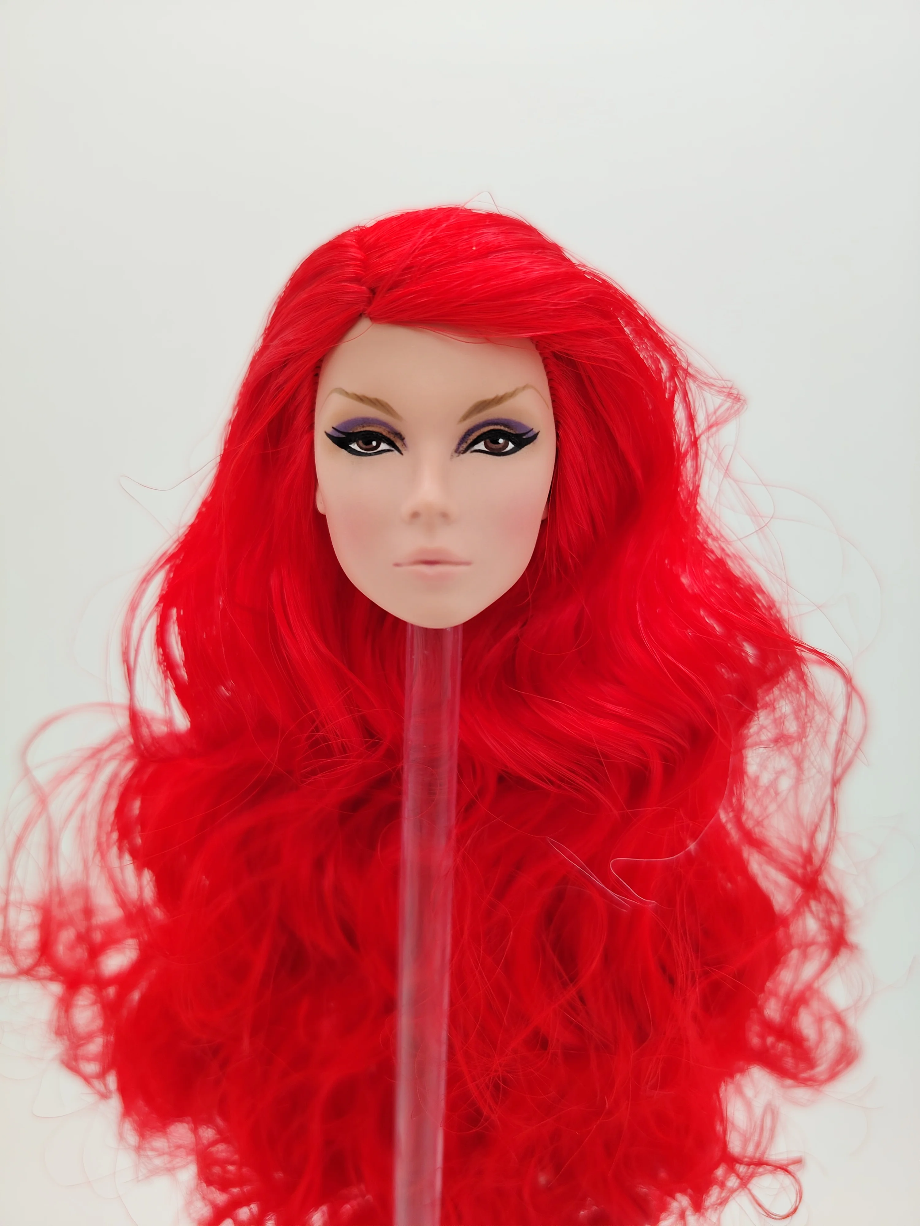 Fashion Royalty 1/6 Scale Nu.face Eden Lilith Red Hair FR White Skin Doll Head
